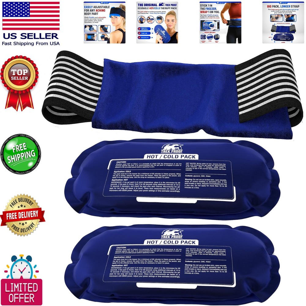 Premium Ice Pack Set – Dual Relief for Muscle & Joint Pain