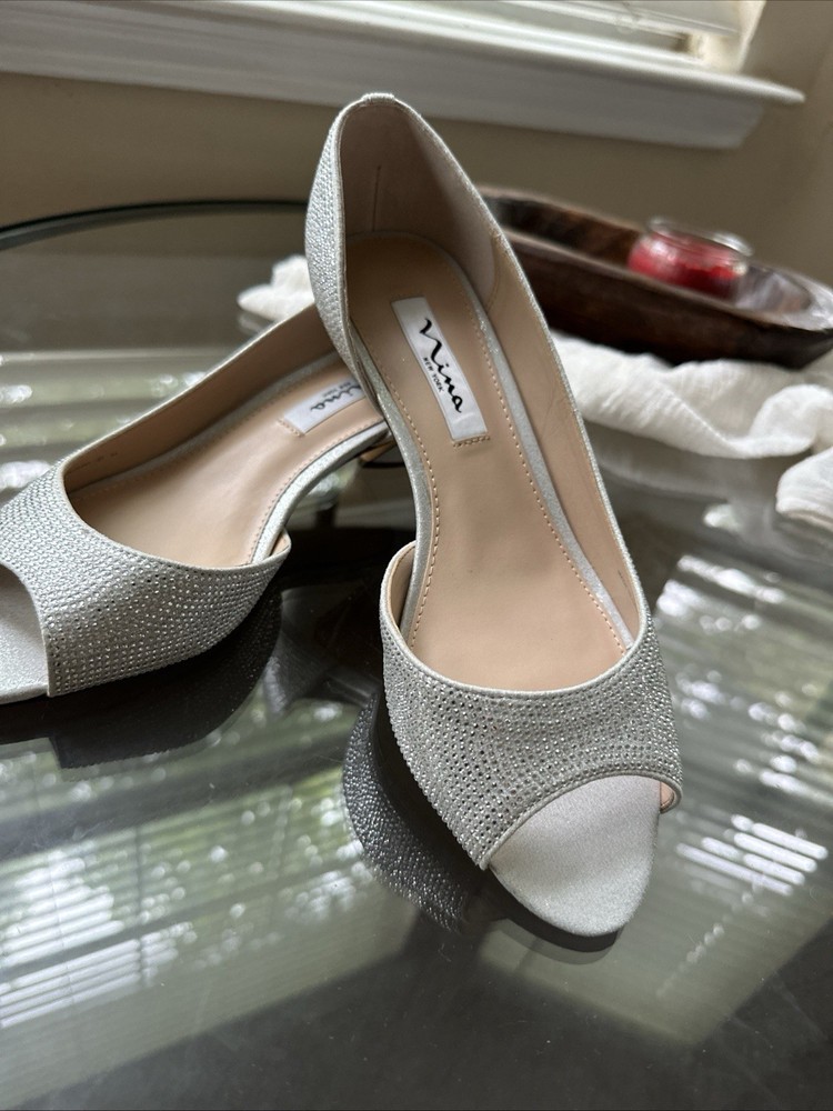 Nina New York - NIB - Rossie-FY-True Silver Reflective SD Shoes, Size 8.5W