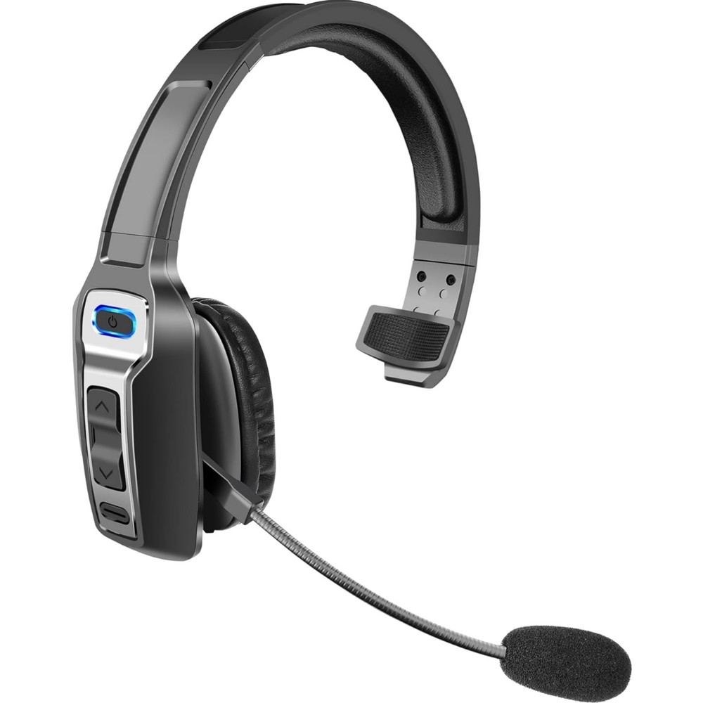 Trucker Bluetooth Headset Wireless V5.2 On Ear Noise Canceling for Calls