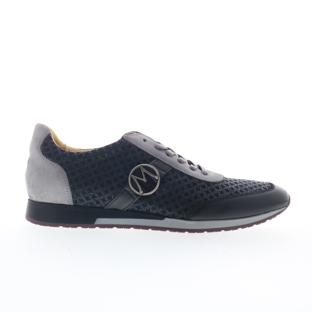 Mezlan 10025 Mens Black Leather Lace Up Lifestyle Sneakers Shoes 8