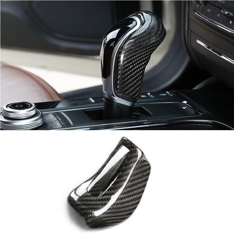 Dry Carbon Fiber Gear Shift Knob Cover for Maserati Levante Ghibli Quattroporte