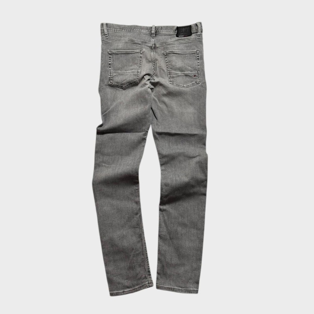 Tommy Hilfiger Mens Extra Slim Fit Grey Denim Jeans 32x32 Straight Leg