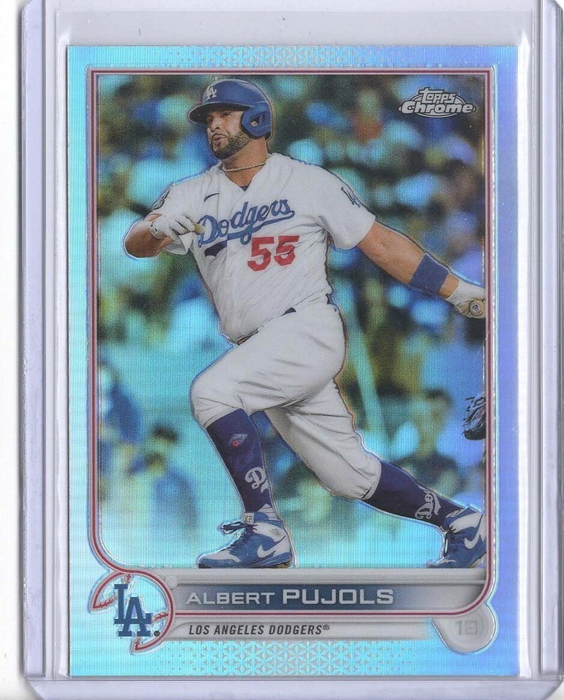 2022 Topps Chrome ALBERT PUJOLS #84 Refractor Los Angeles Dodgers MLB