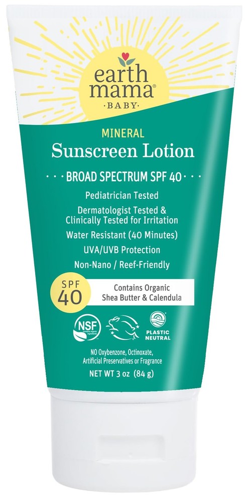 Baby Mineral Sunscreen Lotion SPF 40 | Non-Nano Zinc, Natural Water Resistant...