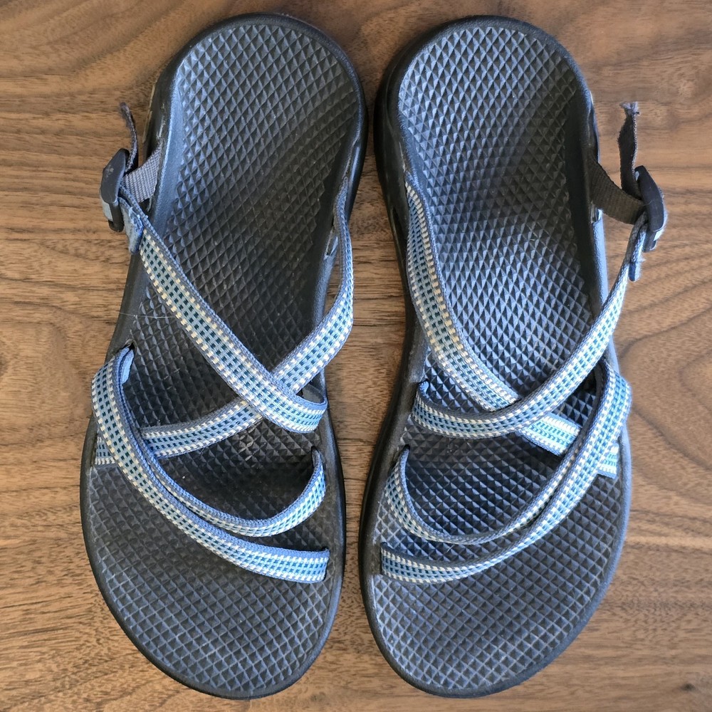 Chaco Womens Strappy Slide Sandals Size 7 Open Back Design