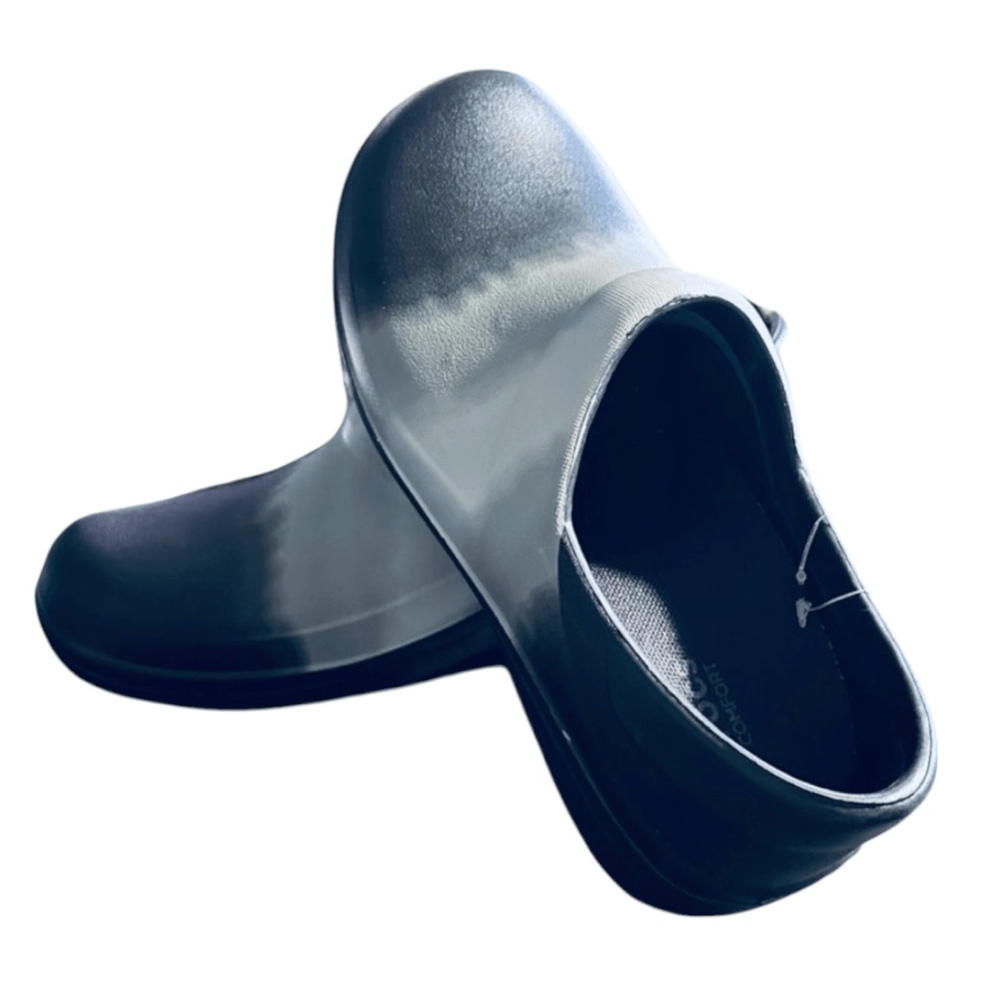 NWT Crocs Neria Pro II Graphic Casual Work Clog Ombre Grey & Black - Slip Resist