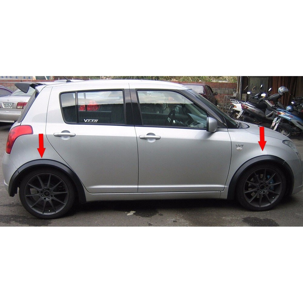 SIDE FENDER FLARE 1SET FIT FOR SUZUKI SWIFT HATCHBACK 2005-2010 8pcs
