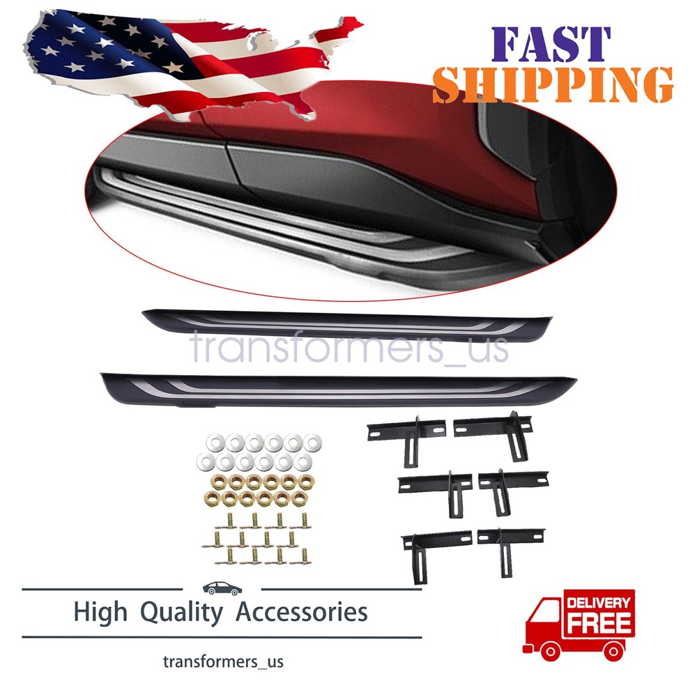 Fits For 2019-2025 Toyota RAV4 Aluminum Side Step Nerf Bars Running Boards Pedal