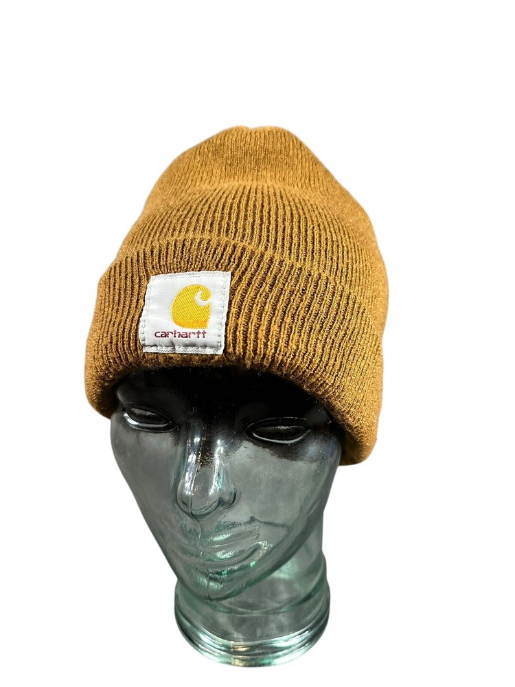 CARHARTT A18 Classic Tan Beanie for Adults One Size Fits All
