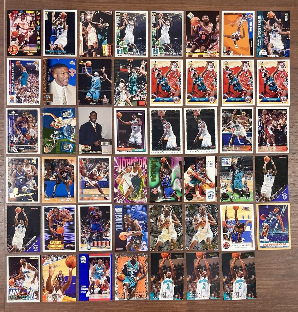 Larry Johnson 47 Card Lot - Excellent Condition