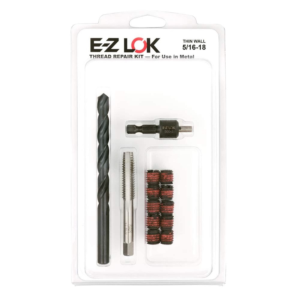 E-Z LOK EZ-310-5 Thread Repair Kit for Metal Carbon Steel Threaded Inserts 5/16-