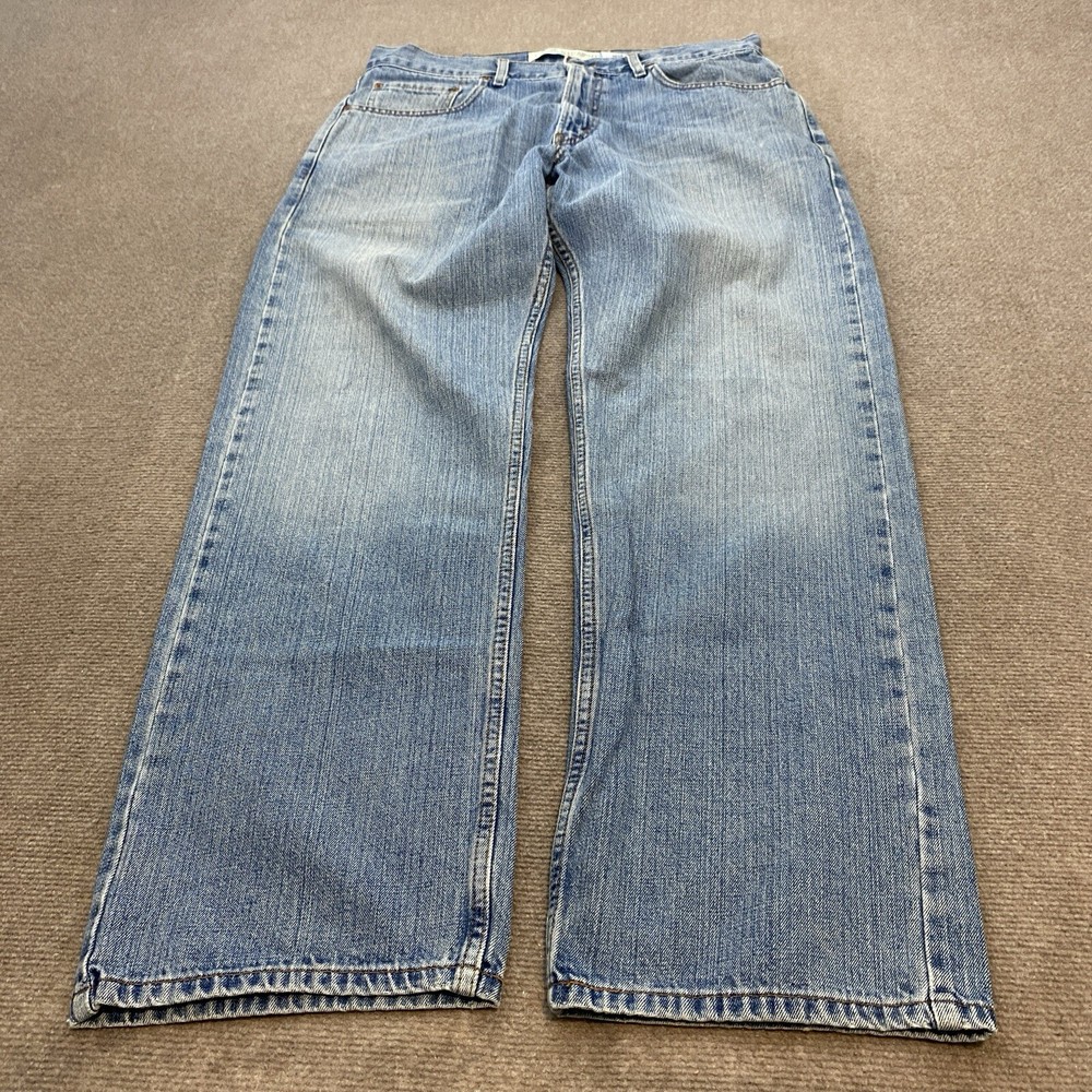 Vintage Levi's 569 Loose Fit Men's Blue Jeans 34x32 Y2K 90s Baggy Denim