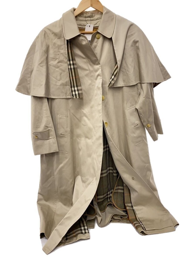 Burberry Chester Cotton Cream Trench Cape Coat Che Style Tk83 Plain Design