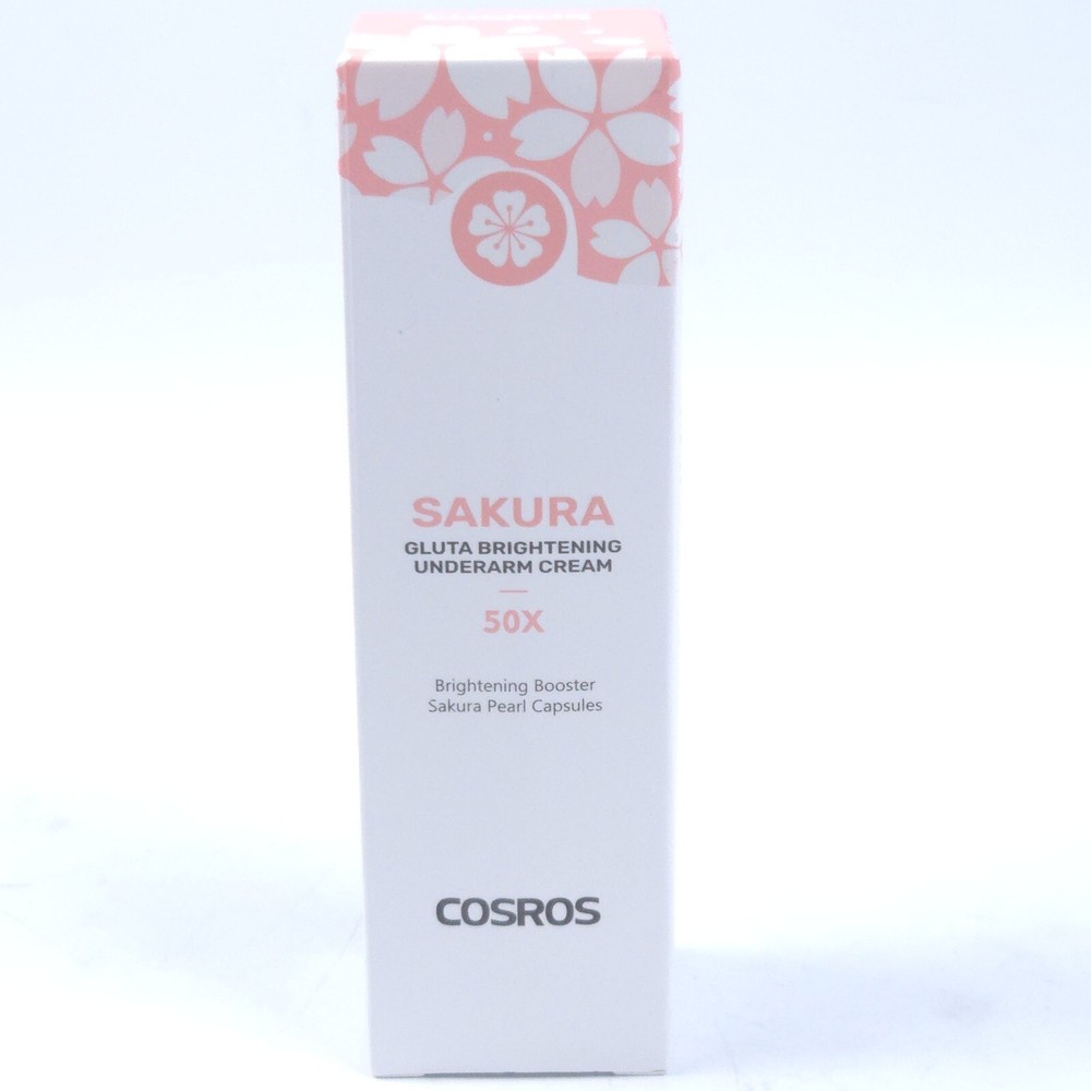 New Sakura Gluta 50X Brightening Booster Pearl Capsules Underarms Cream
