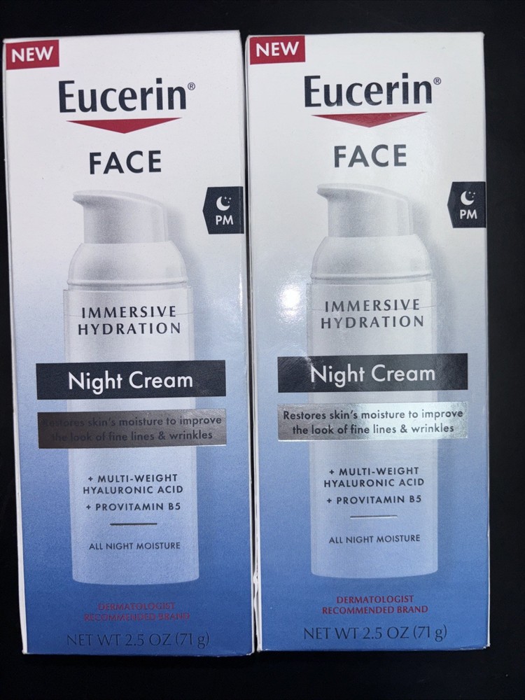 Eucerin Deep Hydration Night Cream 2-Pack 2.5oz Each