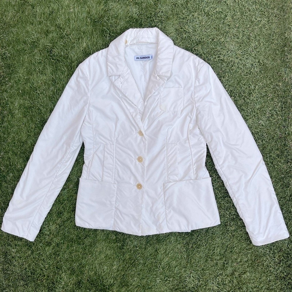 Jil Sanders Vintage Y2K Puffer Blazer Windbreaker Fitted Baby Doll Jacket