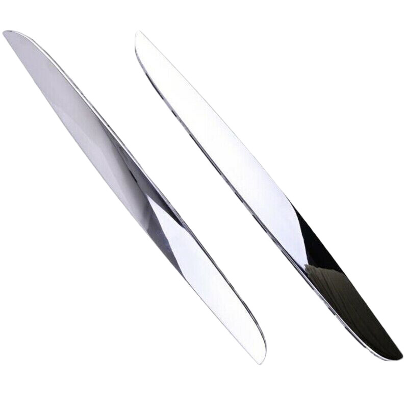 2Pcs Chrome ABS Front Bumper Hood Grille Cover Trim for 1896 Model