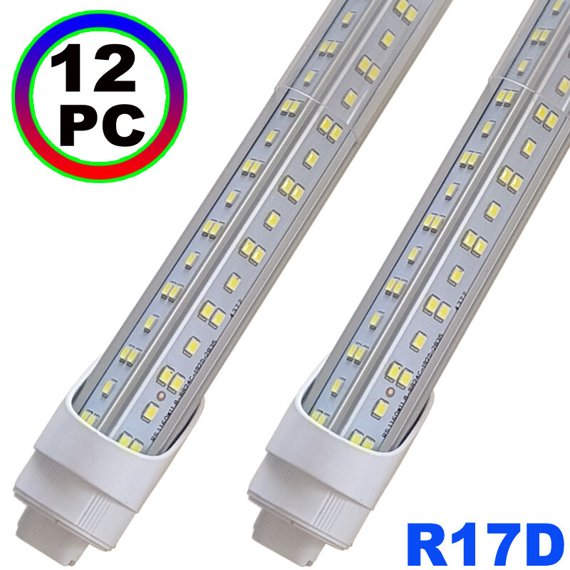 R17D 8Ft LED Tube Light T8 144W 8 FOOT Led Shop Light 6500K 12Pcs 18000LM 12pc