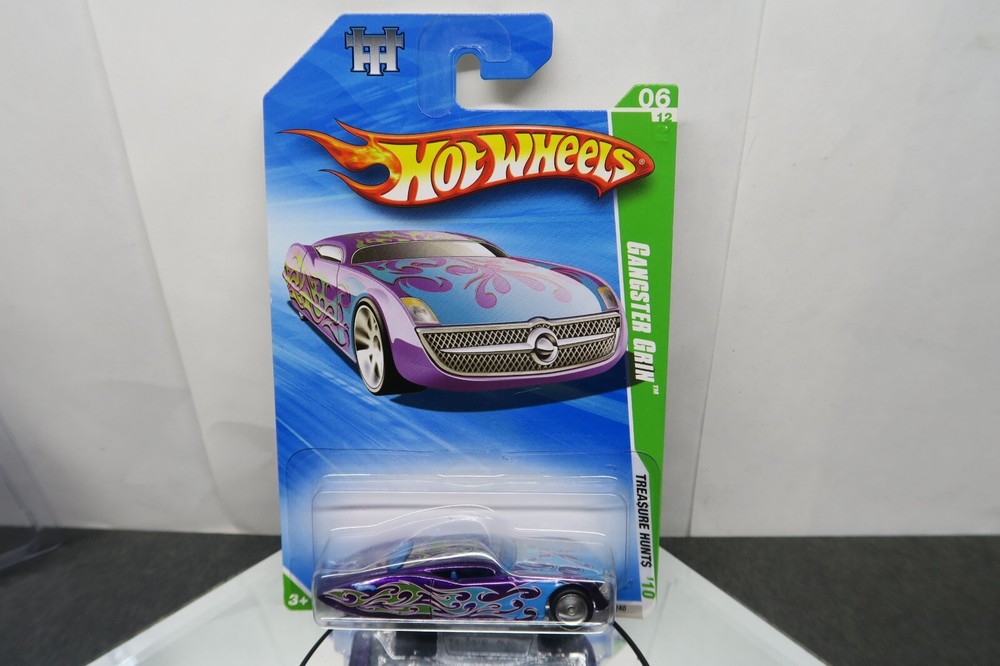 2010 HOT WHEELS SUPER TREASURE HUNT GANGSTER GRIN! RR'S! W/PROTECTOR!