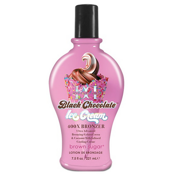 Double Dark Black Chocolate Ice Cream Tanning Lotion 7.5oz with 400x Bronzer by TAN INC-image