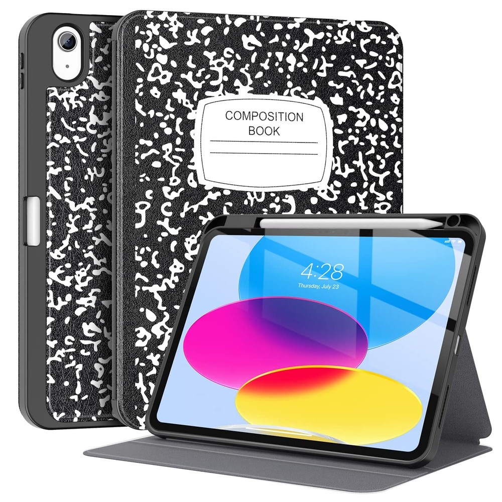 Supveco iPad 10th Gen 10.9 Inch 2022 Case with Pencil Holder - Multi-Angle Stand
