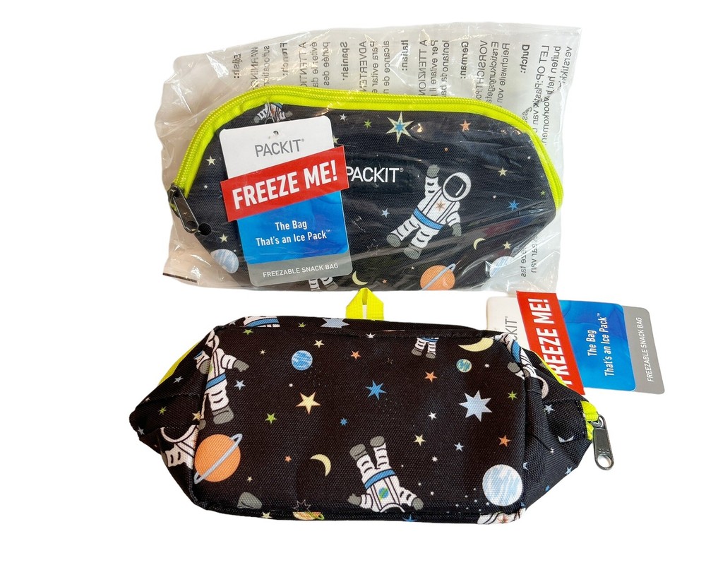 Set of 2 PACK IT FREEZE ME BAG THE BAG THAT'S AN ICE PACK LUNCH BOX Space NIB