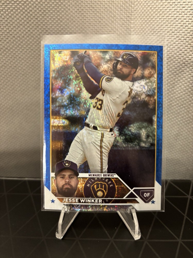 2023 Topps Update Series - Blue Foil #US319 Jesse Winker /999 Brewers Mets