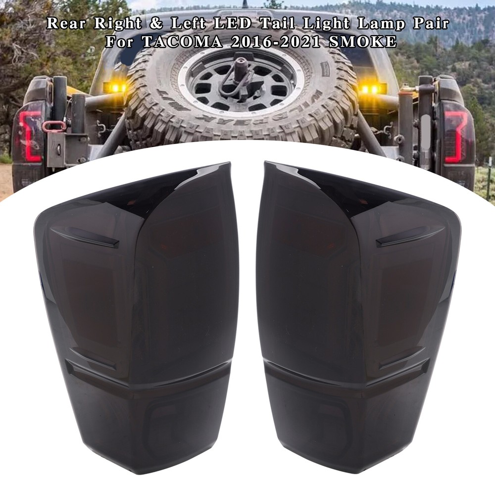 2016-2021 Toyota Tacoma LED Smoke Tail Lights Pair – Right & Left