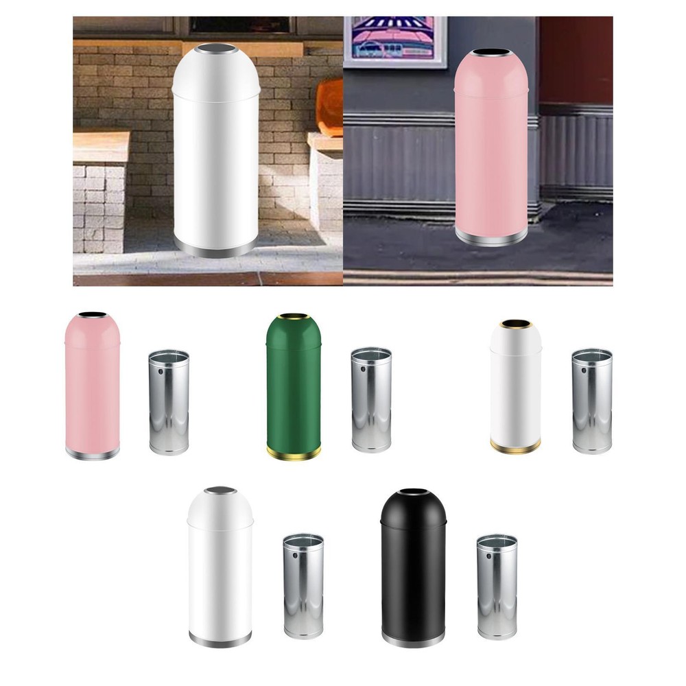 Open Top Trash Can Rubbish Bin Commercial Trash Bin Garbage Can Metal Garbage