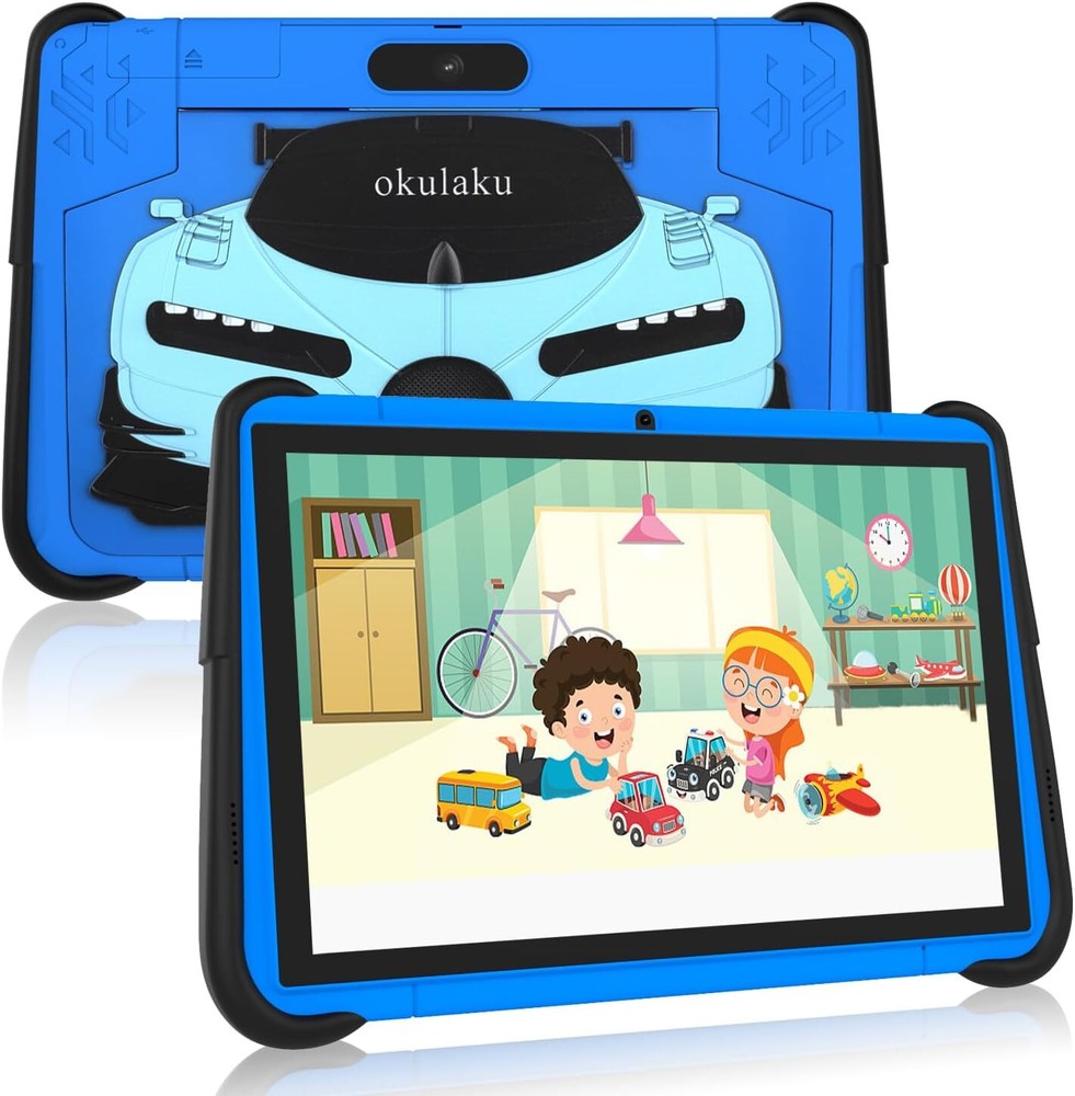 Kids tablet 10 inch Android Tablet for Learning Toddler with Blue