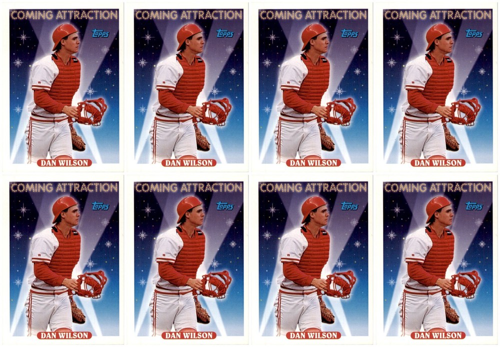 (8) 1993 Topps #813 Dan Wilson Cincinnati Reds Card Lot