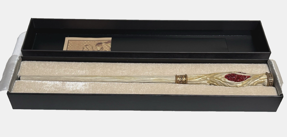 Harry Potter Interactive Wand – Universal Studios 2nd Gen Red/Gem – New in Box