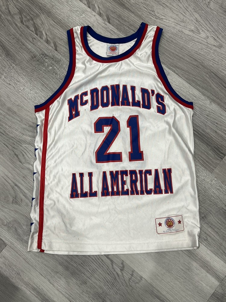 Vintage Kevin Garnett McDonald's Mcdonalds All-American Jersey Game Time Size M