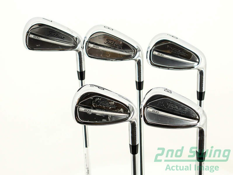 Titleist 2023 T200 Iron Set 7-PW Steel Stiff Right +1/4 Inch Golf Clubs