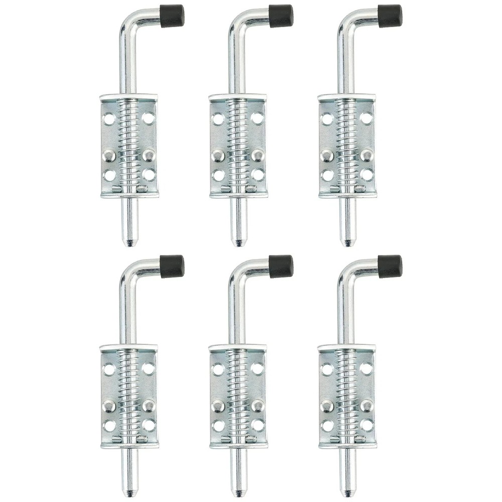 6.5 Inch Heavy Duty Spring Loaded Latch Lock Metal Barrel Bolt Pin