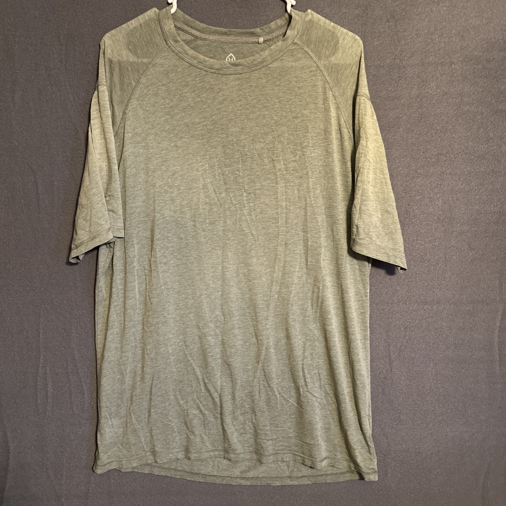Tasc Men Shirt Large Bamboo Performance Short Sleeve Crew Stretch