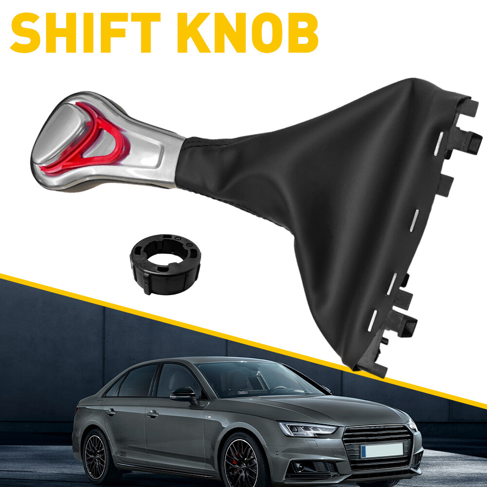 Gear Shift Knob Shifter Gaiter Boot Cover LHD For Audi A4 Quattro A5 A6 A7 Q5 M