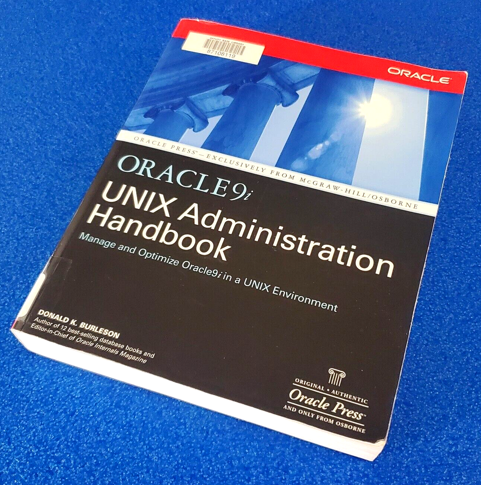 ORACLE9i UNIX ADMINISTRATION HANDBOOK PAPERBACK ORACLE TECH BOOK SHIPS FREE