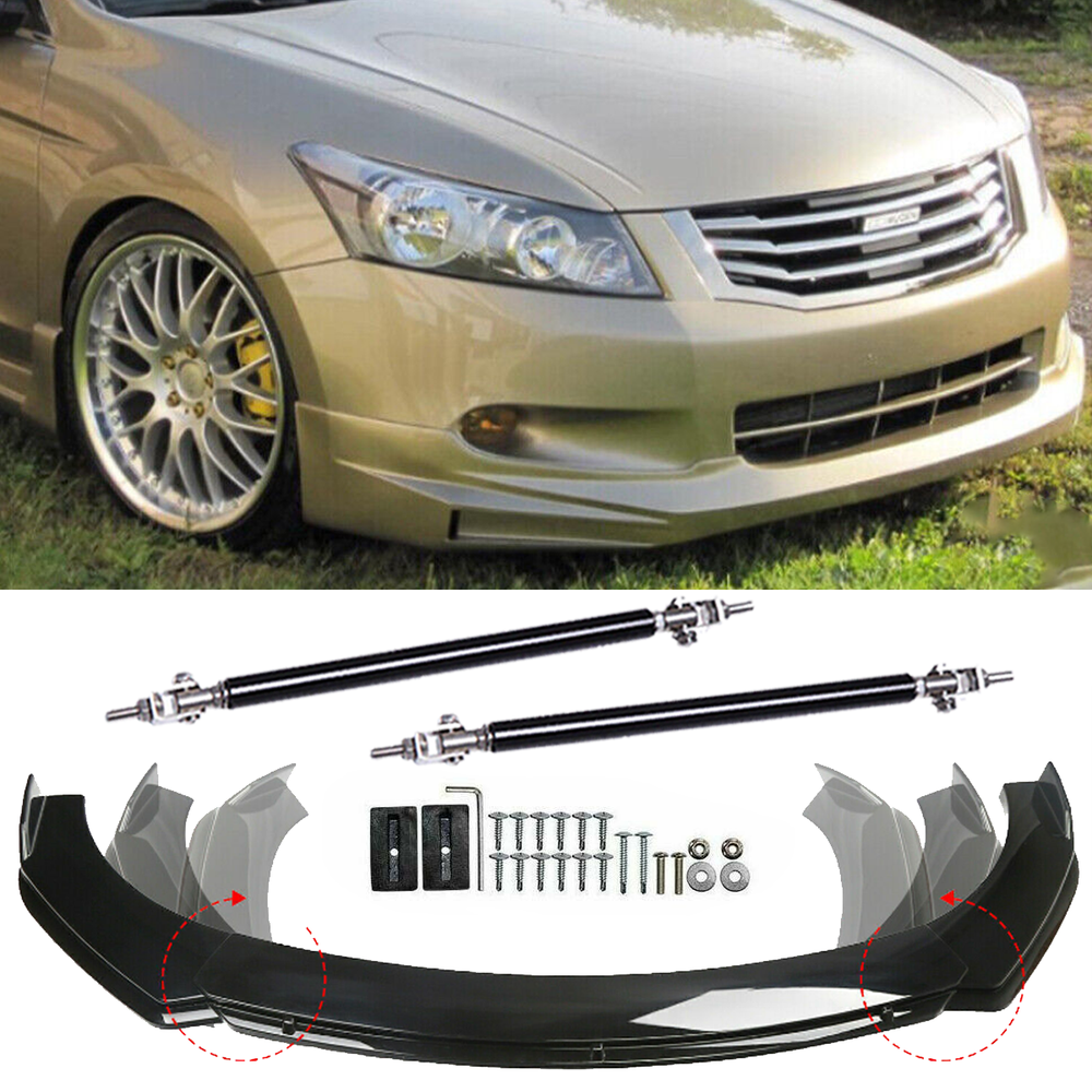 For Honda Accord 08-10Front Bumper Lip Part Accessories Splitter Spoiler Body