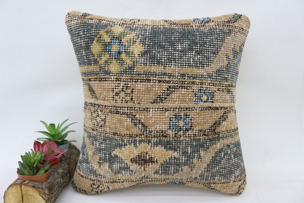 Vintage Kilim Pillow, Kilim Pillow Cover, 14
