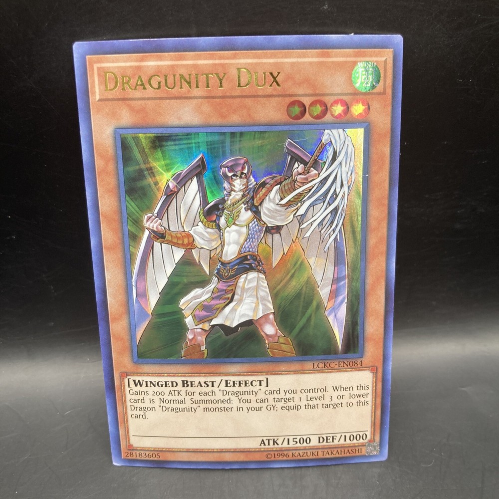 Yugioh Dragunity Dux LCKC-EN084 Ultra Rare Near Mint Lightly Played