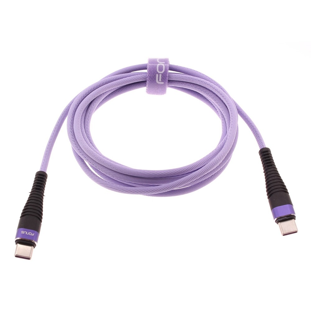 6ft Purple USB-C Fast Charging Cable for Samsung Galaxy S25 Ultra Plus
