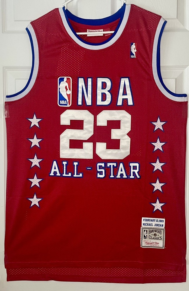 Michael Jordan Mitchell & Ness 1989 Red All Star Jersey Men’s 2XL New With Tags