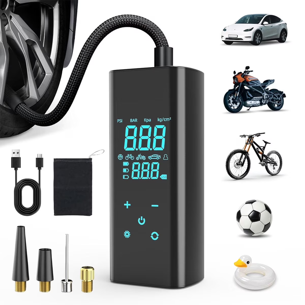 Tire Inflator Portable Air Compressor, 150 PSI Air Pump NEW