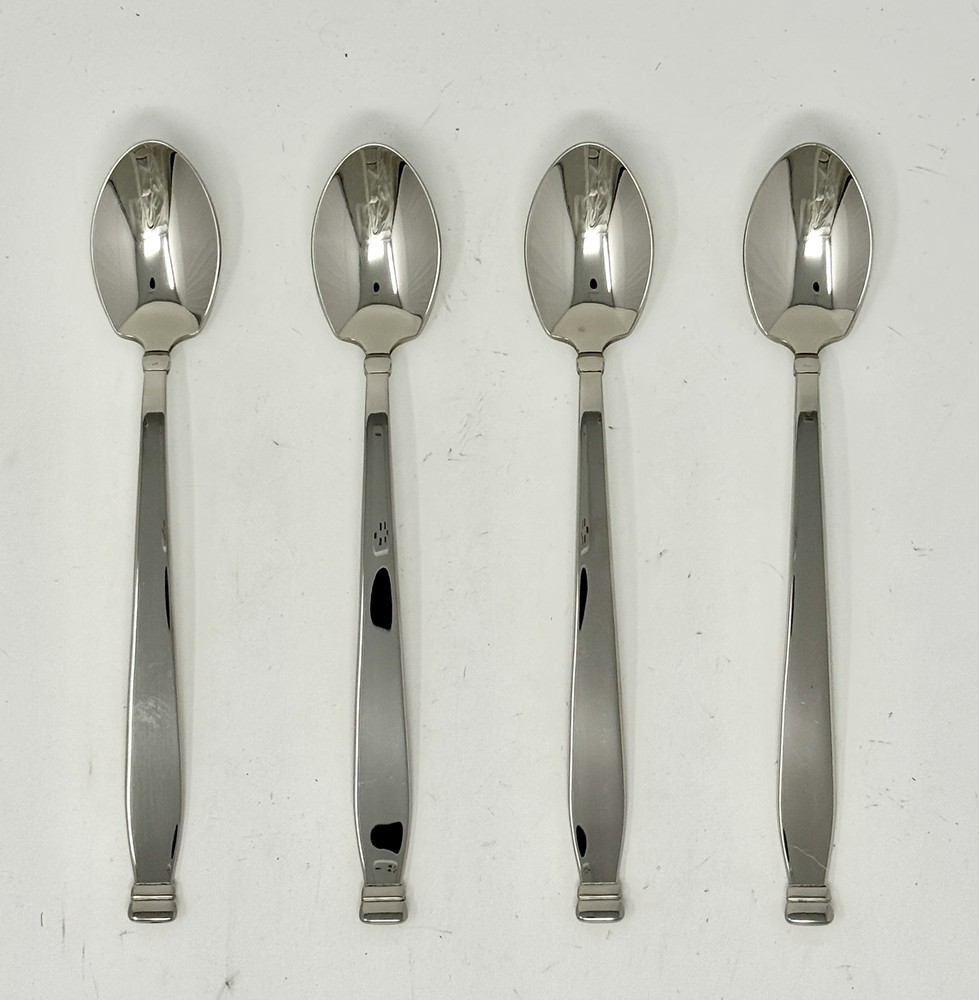 Oneida Kensington 4-Piece Tall Drink Spoons Set 7 3/8 Inch