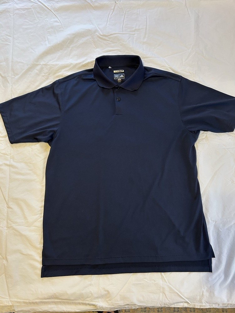 Adidas Navy Blue Climalite Golf Polo Shirt Men, Large