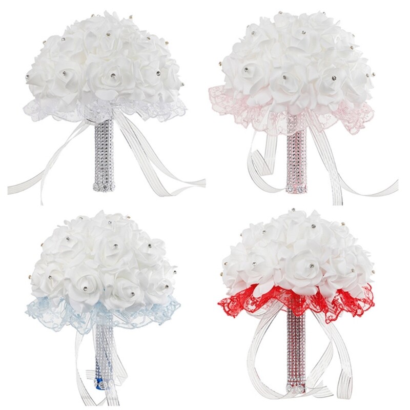 Artificial Flower Bouquet Simulation Foam Wedding Flower Arrangement Decor