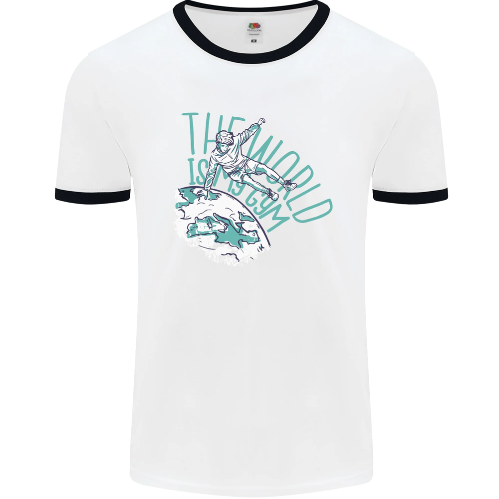 Parkour the World is My Gym Mens Ringer T-Shirt