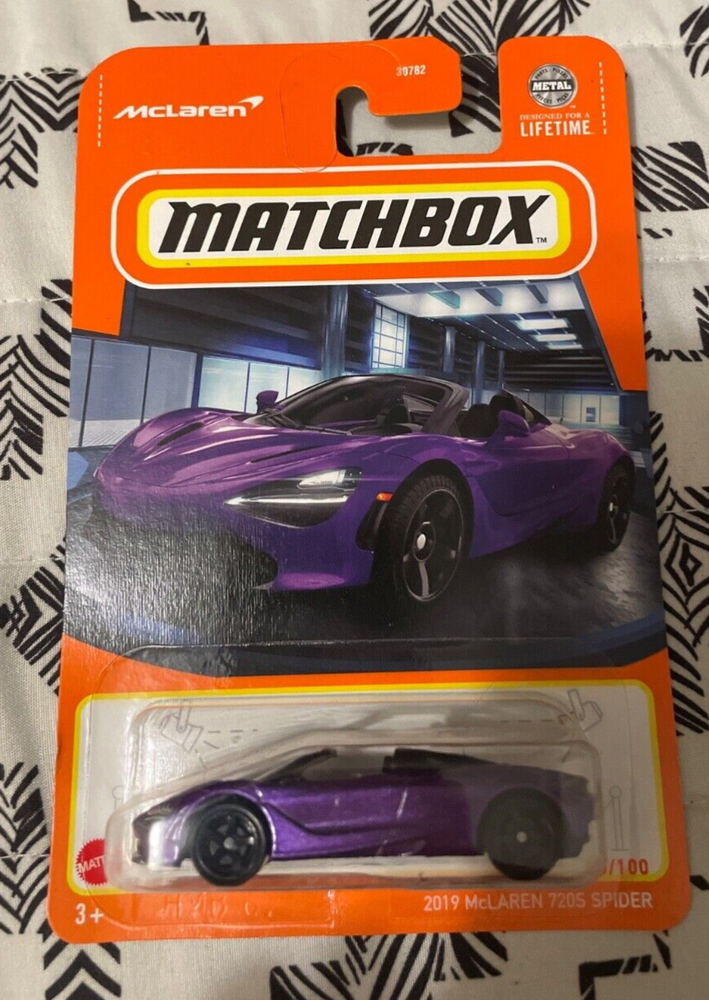 2023 Matchbox 77/100 2019 McLAREN 720S SPiDER Purple New Model Near Mint