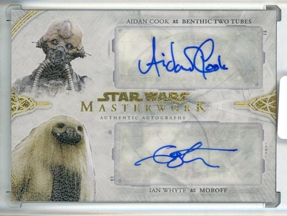 2018 Topps SW Masterwork Aidan Cook Ian Whyte Dual Auto Benthic Moroff 10/25